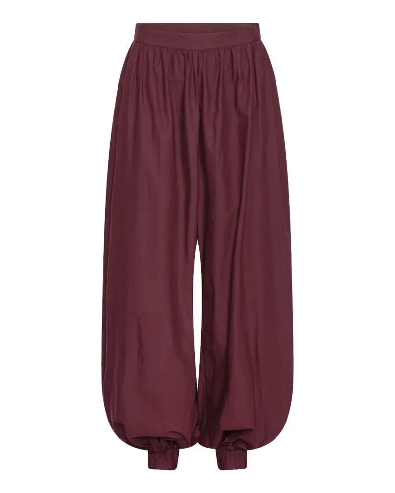 ROTATE Birger Christensen Hose mit elastischen Bündchen Rot