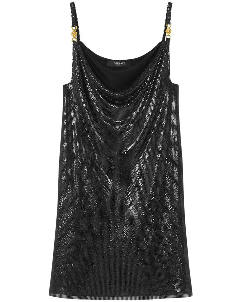 Versace Minirock aus Mesh - Schwarz Schwarz