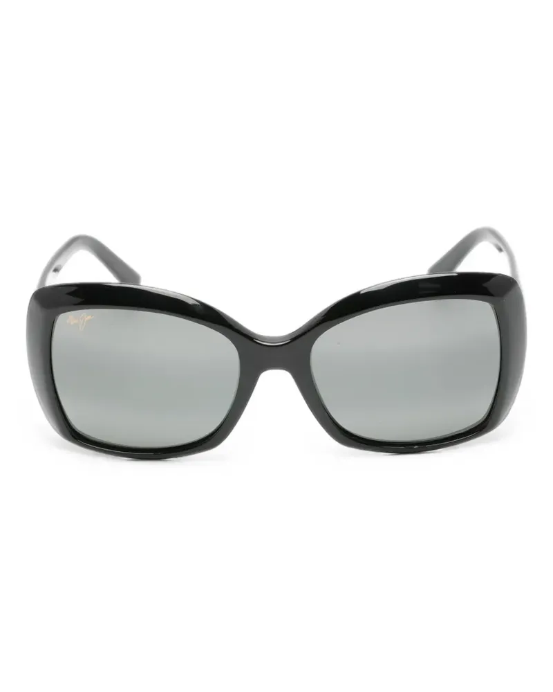 Maui Jim Orchid rectangle-frame sunglasses - Schwarz Schwarz