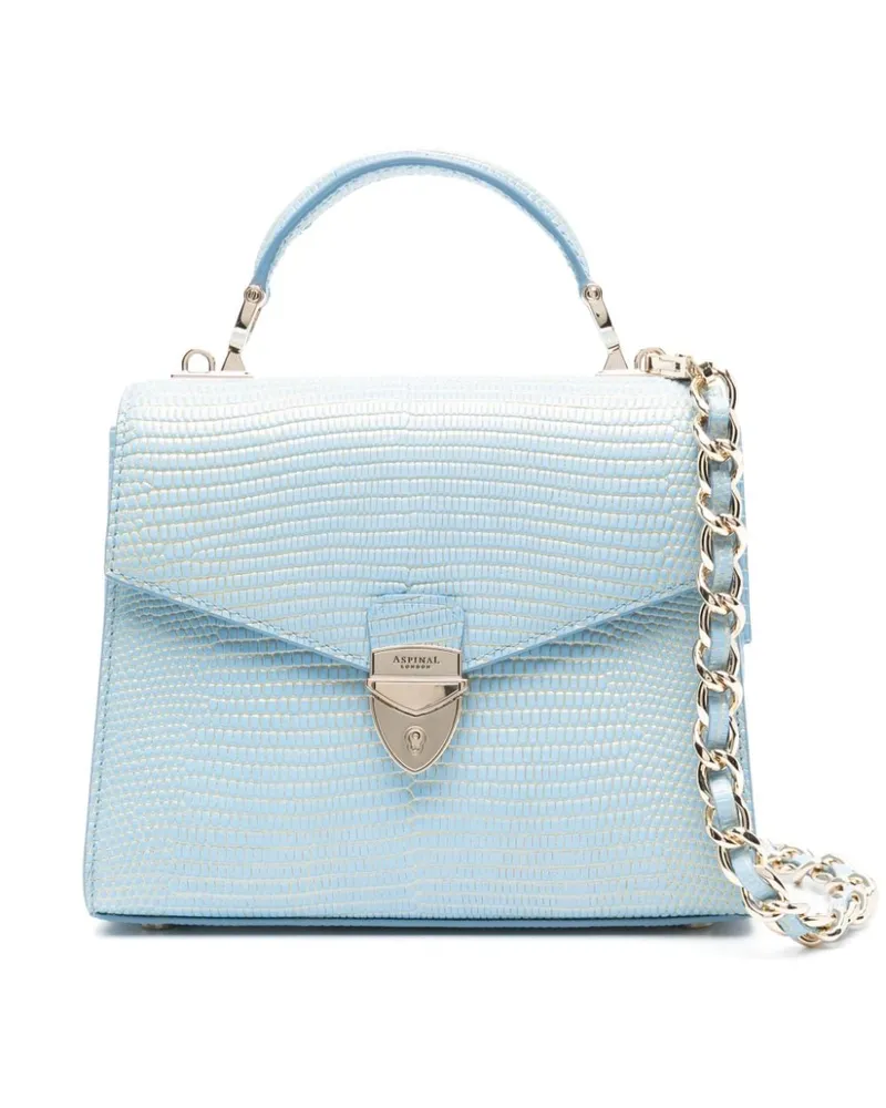 Aspinal of London Mittelgroße Mayfair Handtasche Blau