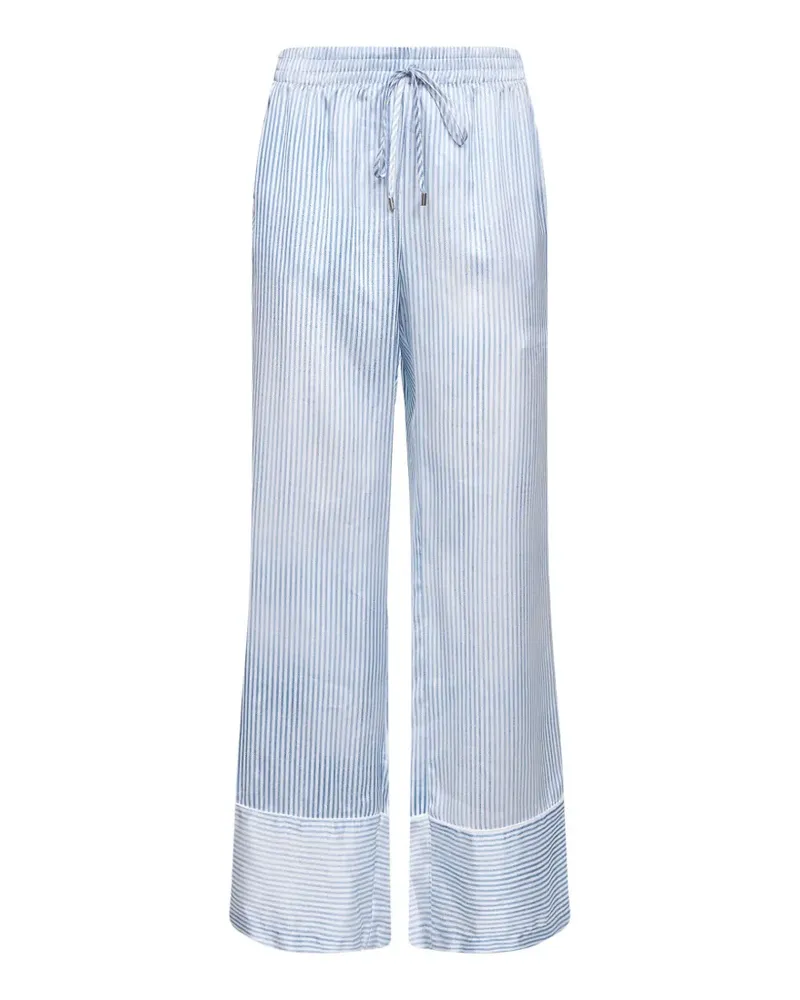 Ermanno Scervino wide-leg striped trousers - Weiß Weiß