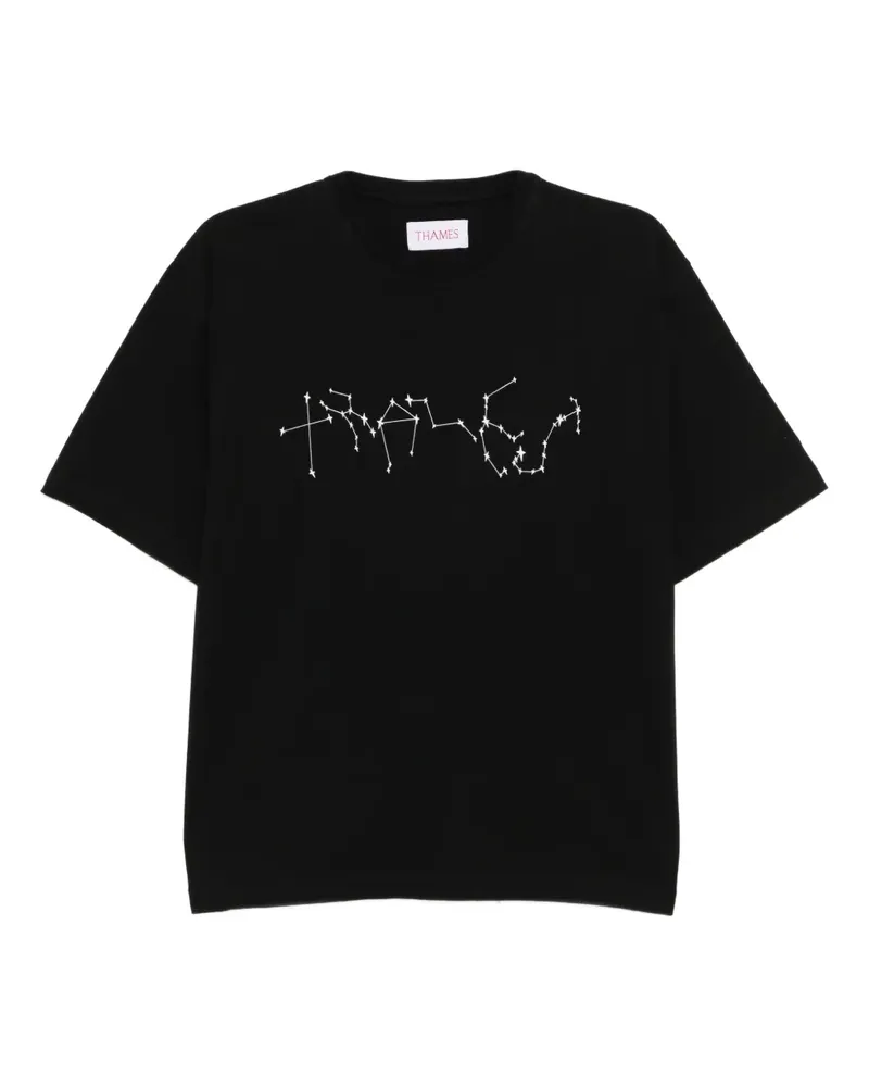 Thames MMXX. Lucky T-shirt - Schwarz Schwarz