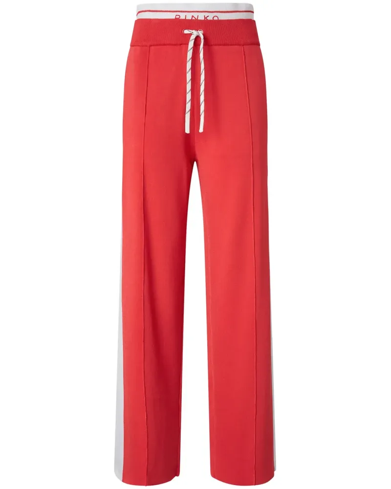 Pinko Jogginghose mit Logo-Bund - Rot Rot