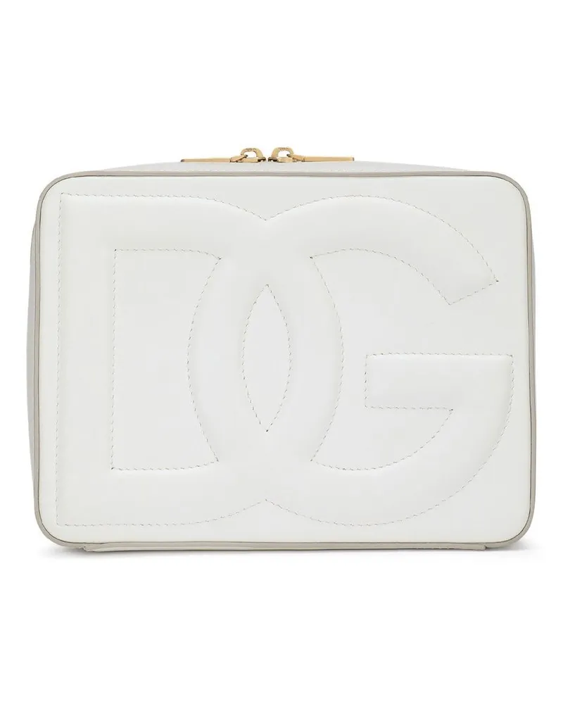 Dolce & Gabbana Box-Tasche mit Logo - Weiß Weiß