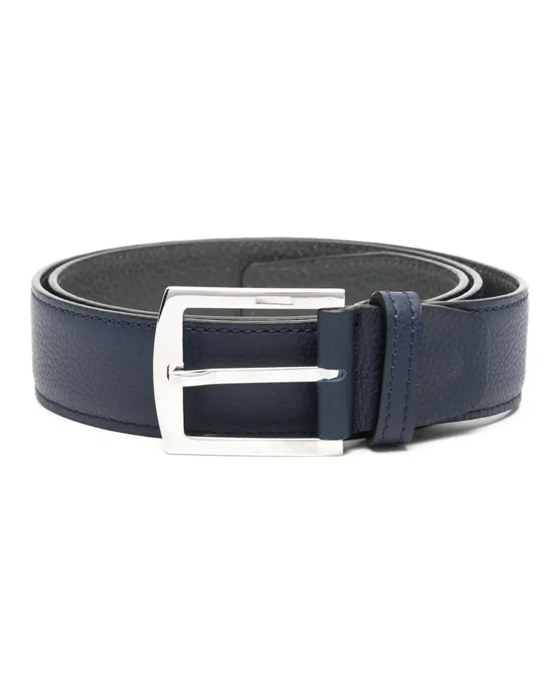 Kiton Klassischer Gürtel - Blau Blau