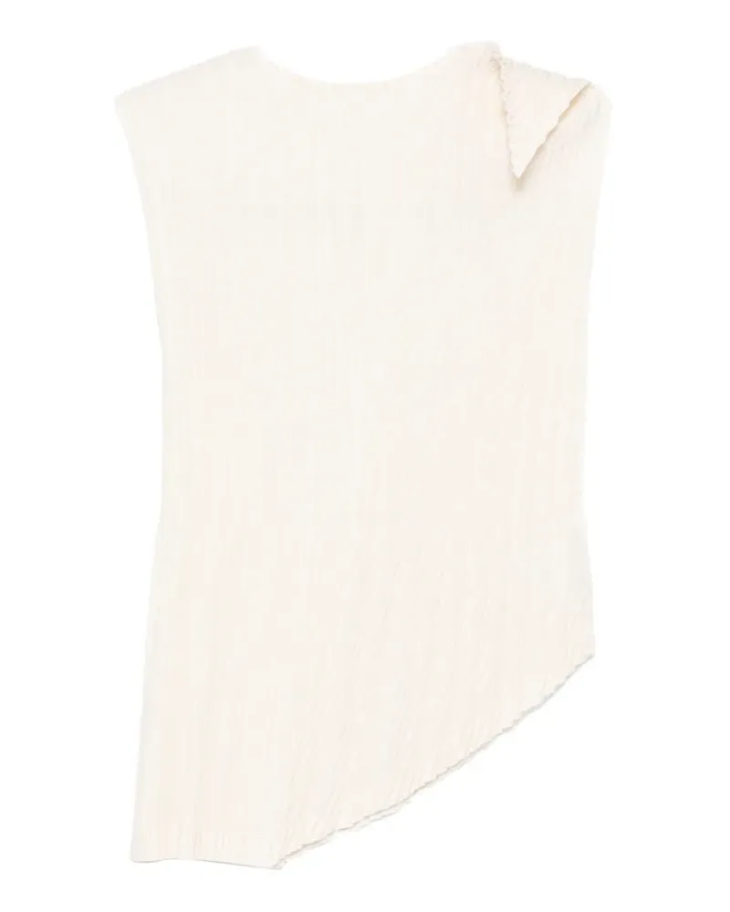 Issey Miyake Unfurling Pleats blouse - Nude Nude