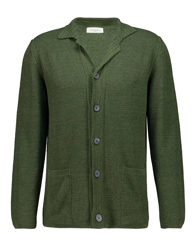 Piacenza Cashmere textured-knit jacket - Grün Grün