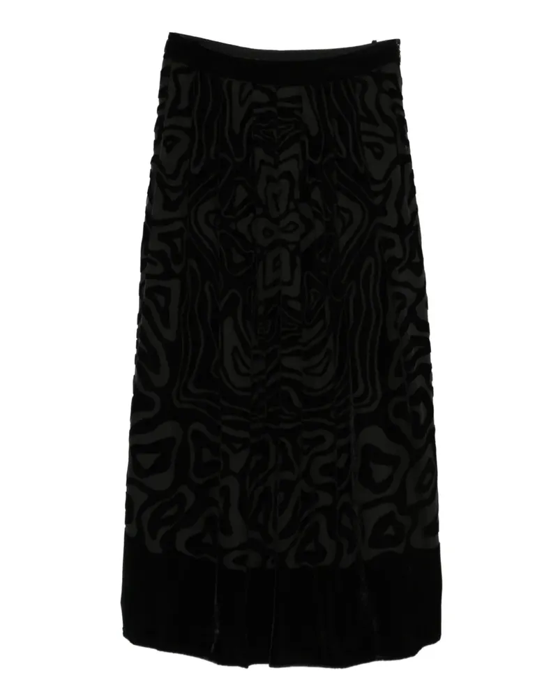 Ulla Johnson Gemusterter Valleta Rock - Schwarz Schwarz