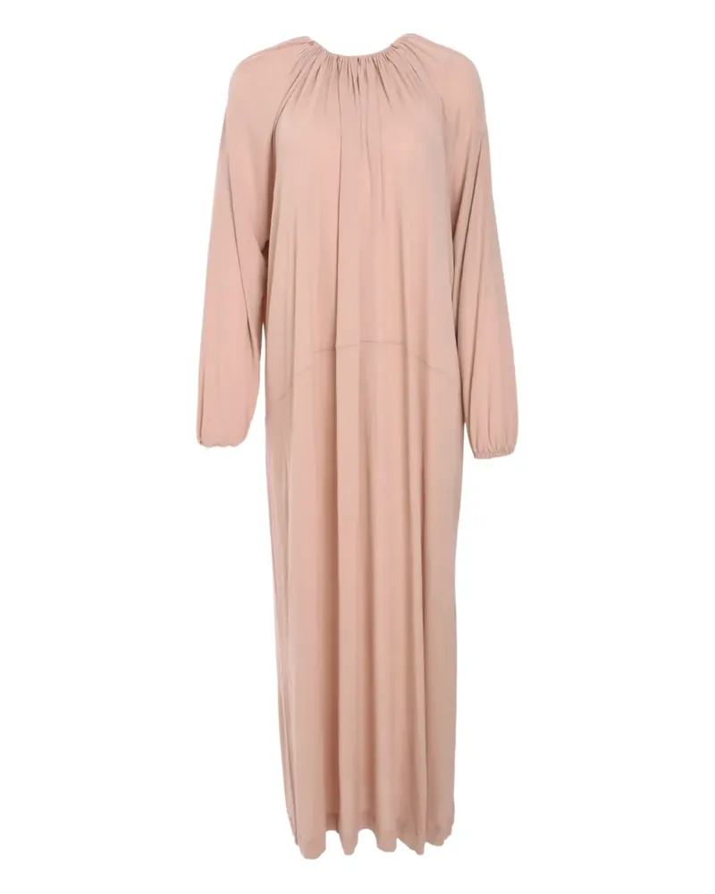 Fabiana Filippi Maxikleid mit Falten - Rosa Rosa