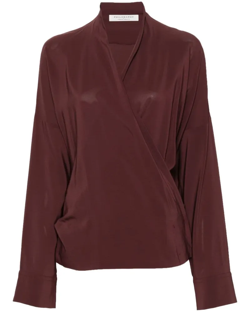 Philosophy Di Lorenzo Serafini Gewickelte Bluse - Rot Rot
