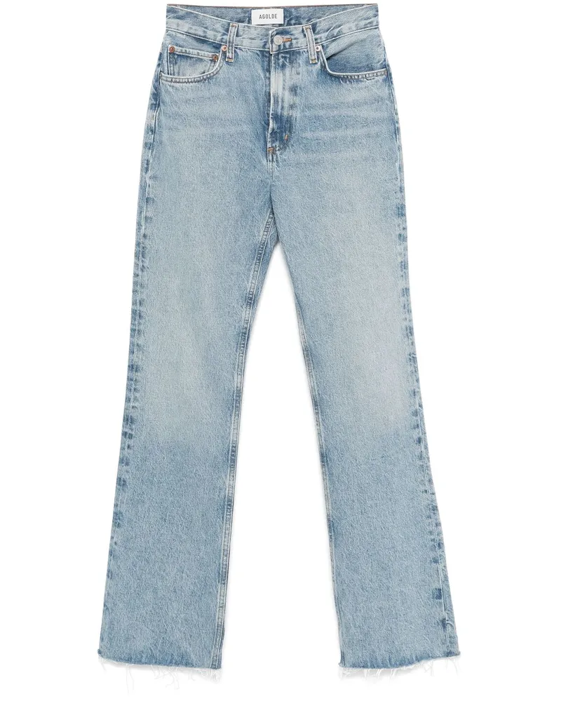 AGOLDE Jeans mit V-Bund - Blau Blau