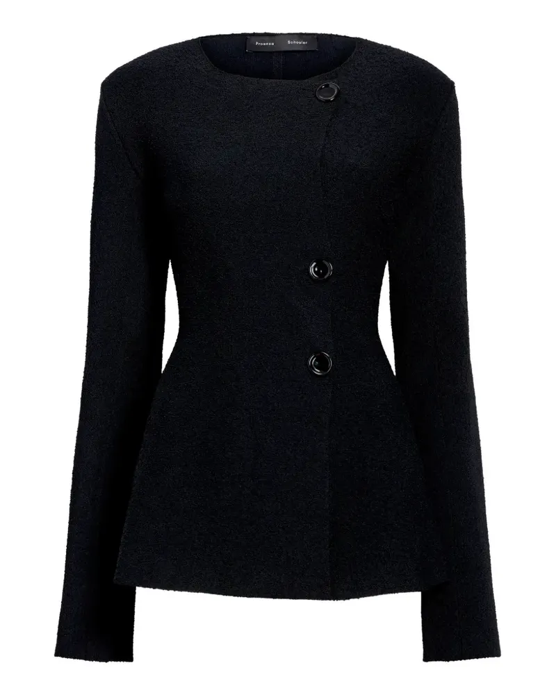 Proenza Schouler Sukki jacket in draped viscose - Schwarz Schwarz