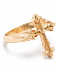 Emanuele Bicocchi Fleury Cross Ring Gold