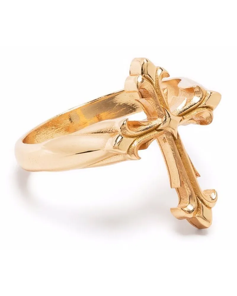 Emanuele Bicocchi Fleury Cross Ring - Gold Gold