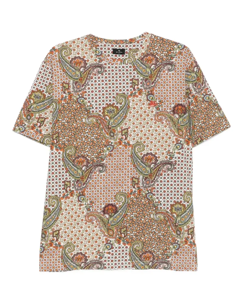 Etro T-Shirt mit Paisleymuster - Nude Nude