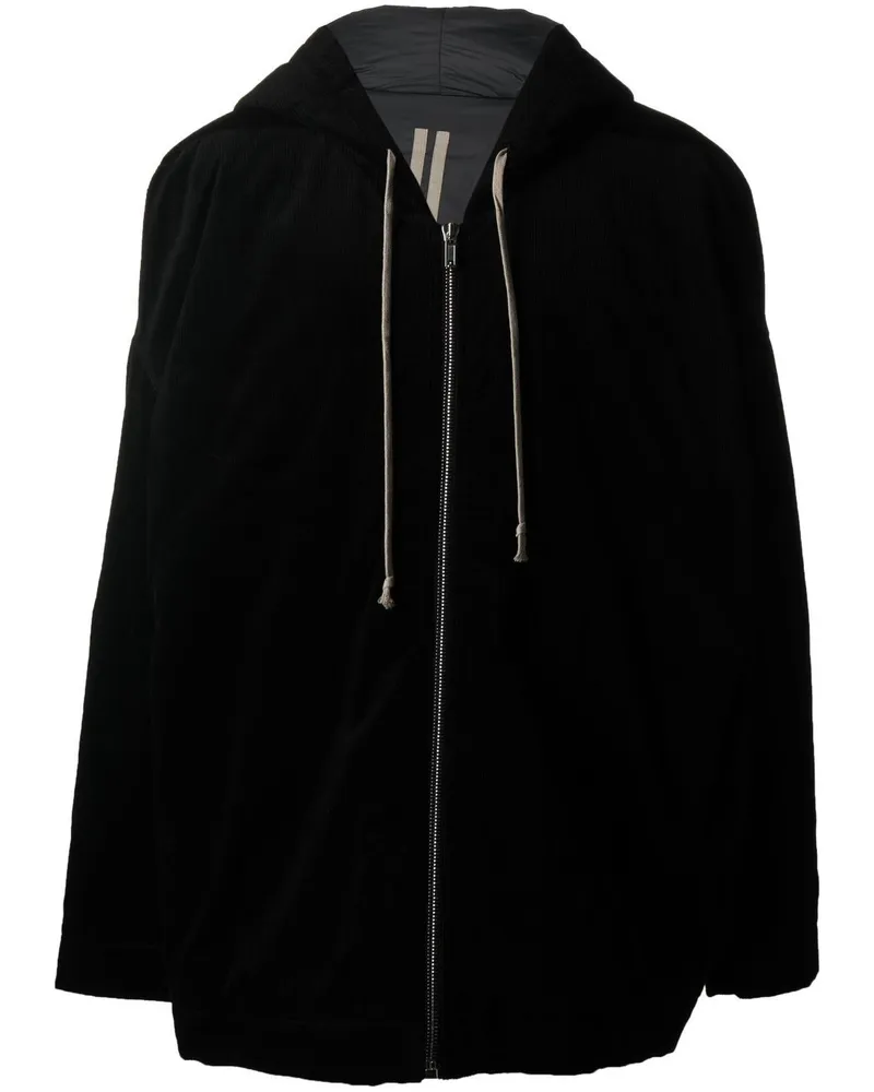 DRKSHDW by Rick Owens Kapuzenjacke mit Kordelzug - Schwarz Schwarz