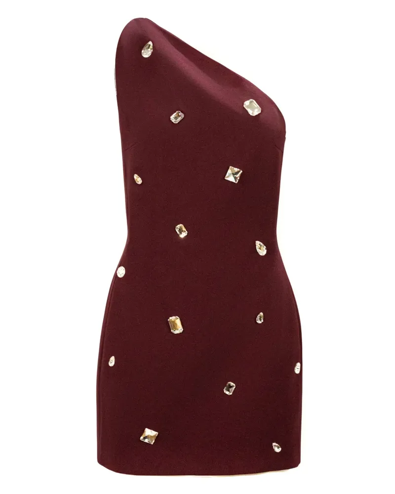 David Koma Kristallverziertes Kleid - Rot Rot