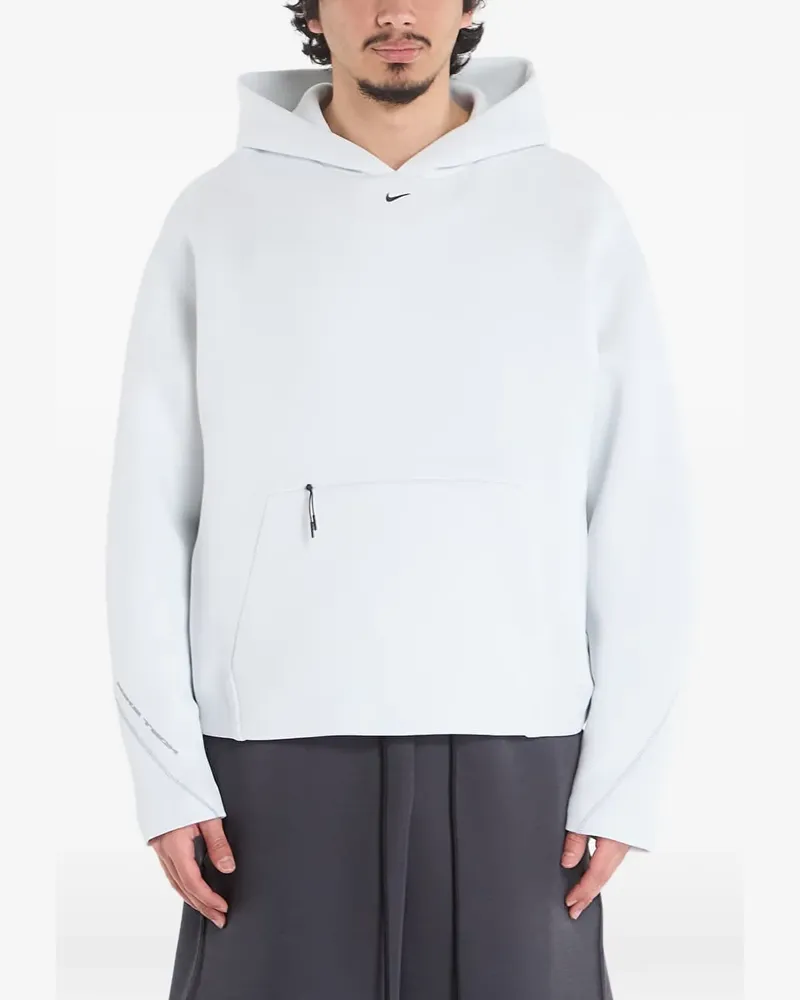 Nike logo-embroidery hoodie - Weiß Weiß