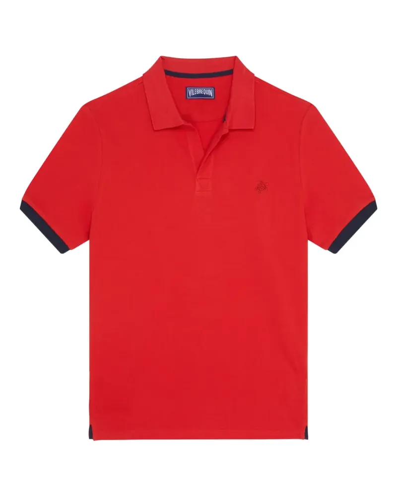 Vilebrequin Poloshirt mit Kontrastdetails - Rot Rot
