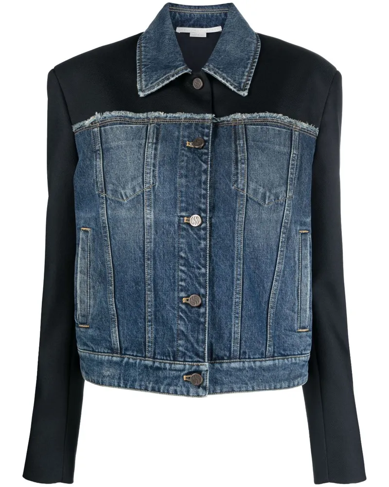 Stella McCartney Jeansjacke mit Einsätzen - Blau Blau