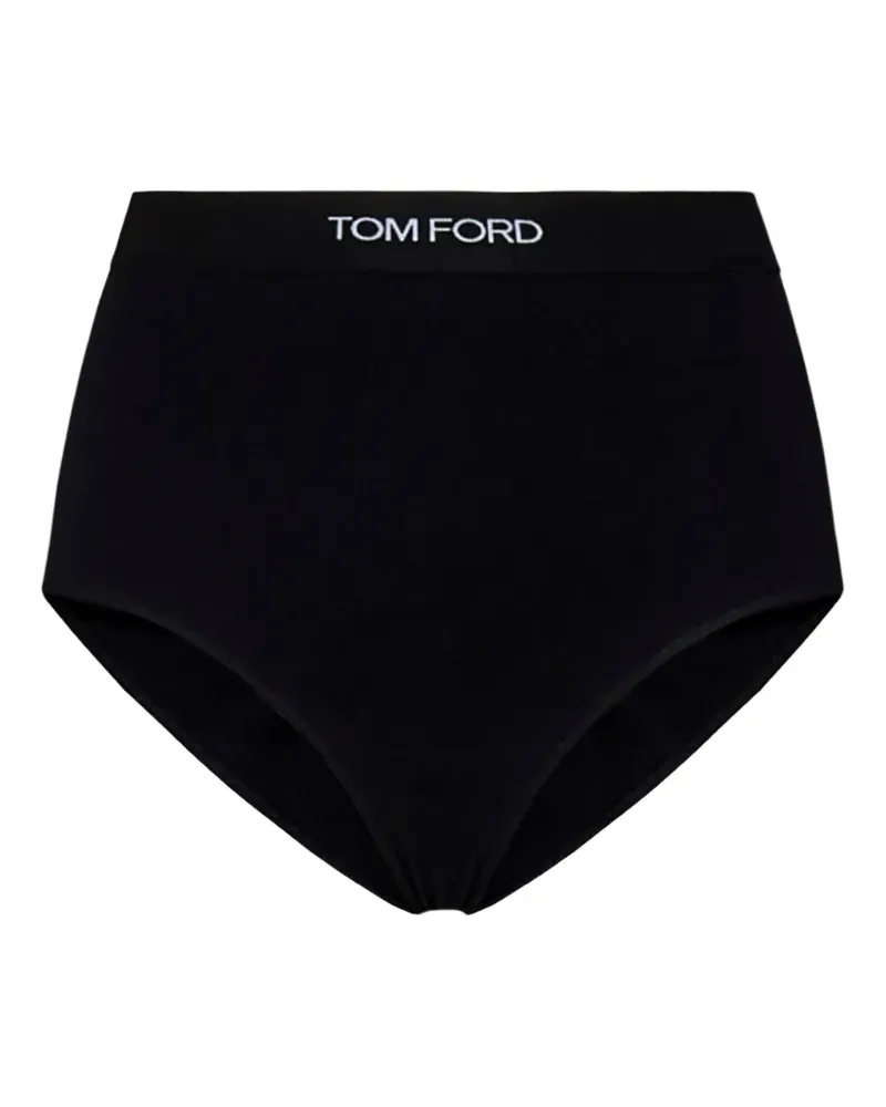 Tom Ford elasticated-waistband logo briefs - Schwarz Schwarz