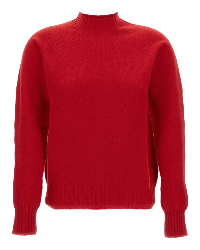 Drumohr  Pullover mit gerippten Bündchen - Rot Rot