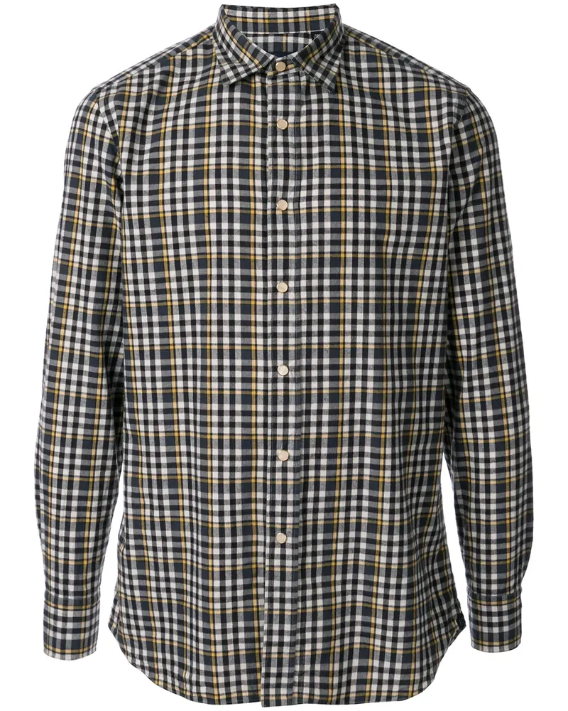 LARDINI Kariertes Hemd - Grau Grau