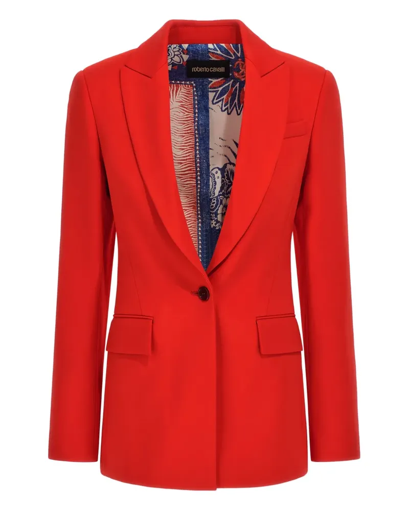 Roberto Cavalli Sakko mit steigendem Revers - Rot Rot