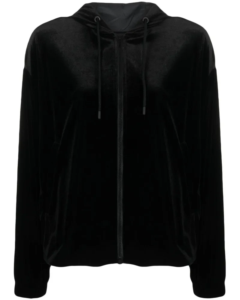 Emporio Armani Kapuzenjacke mit Reißverschluss - Schwarz Schwarz