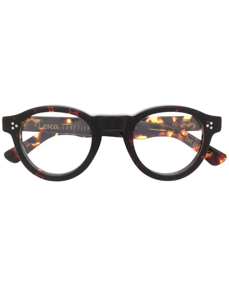 Lesca Runde Gaston Brille - Braun Braun