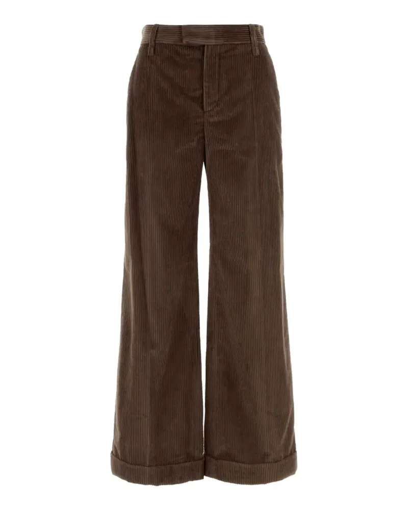 Brunello Cucinelli corduroy wide-leg trousers - Braun Braun