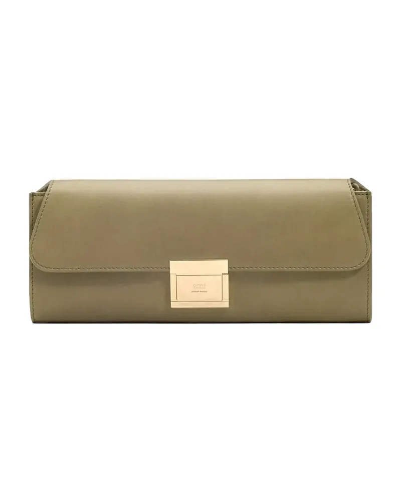 AMI Paris Mini Mimi Clutch aus Leder - Grün Grün