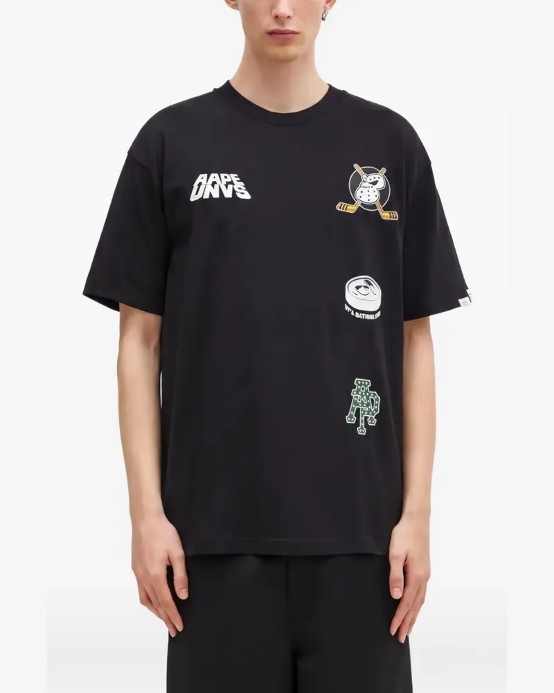 BAPE graphic-print crew-neck T-shirt - Schwarz Schwarz