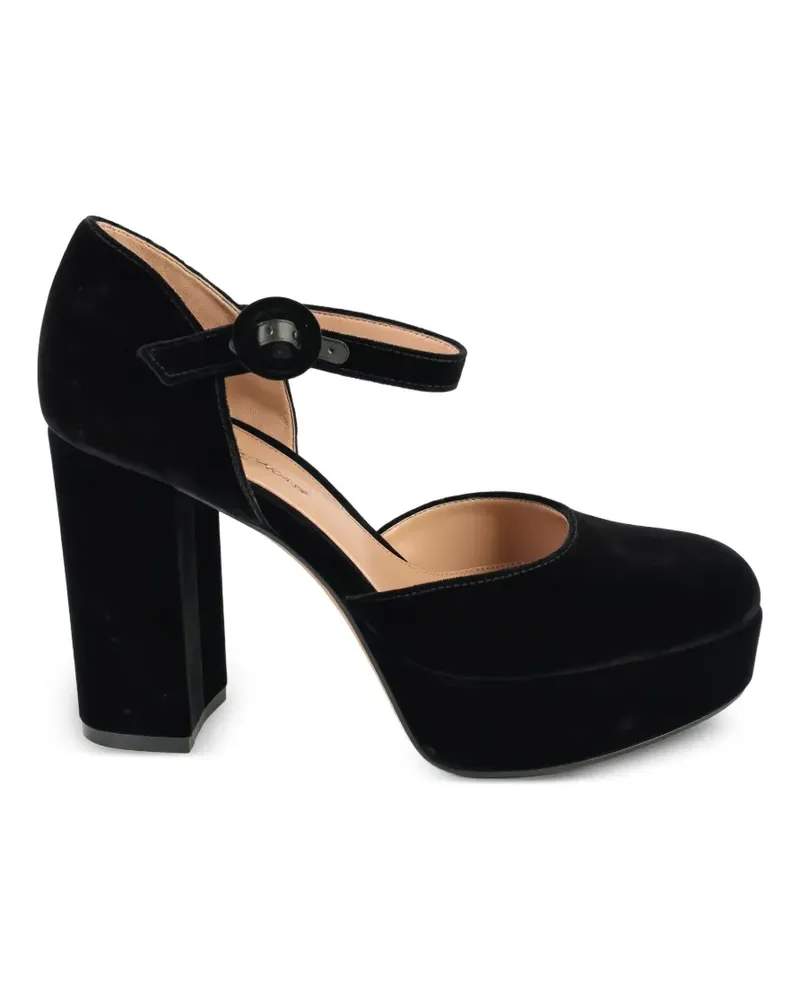 Gianvito Rossi Mary-Janes mit Plateau - Schwarz Schwarz