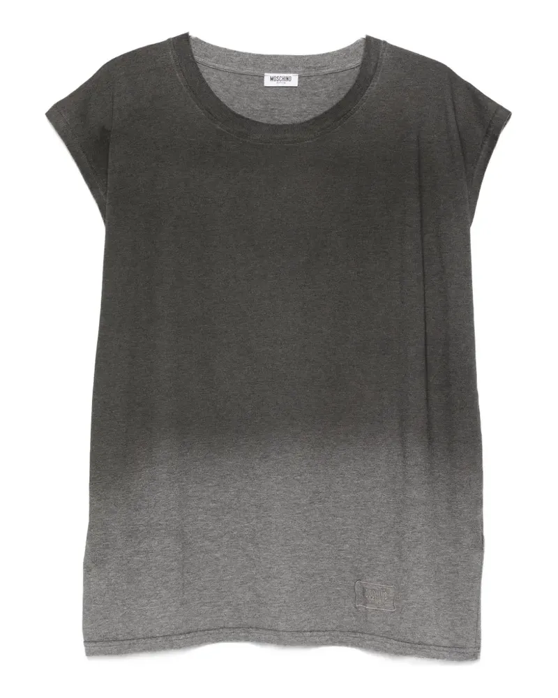 Moschino ombre T-shirt - Schwarz Schwarz