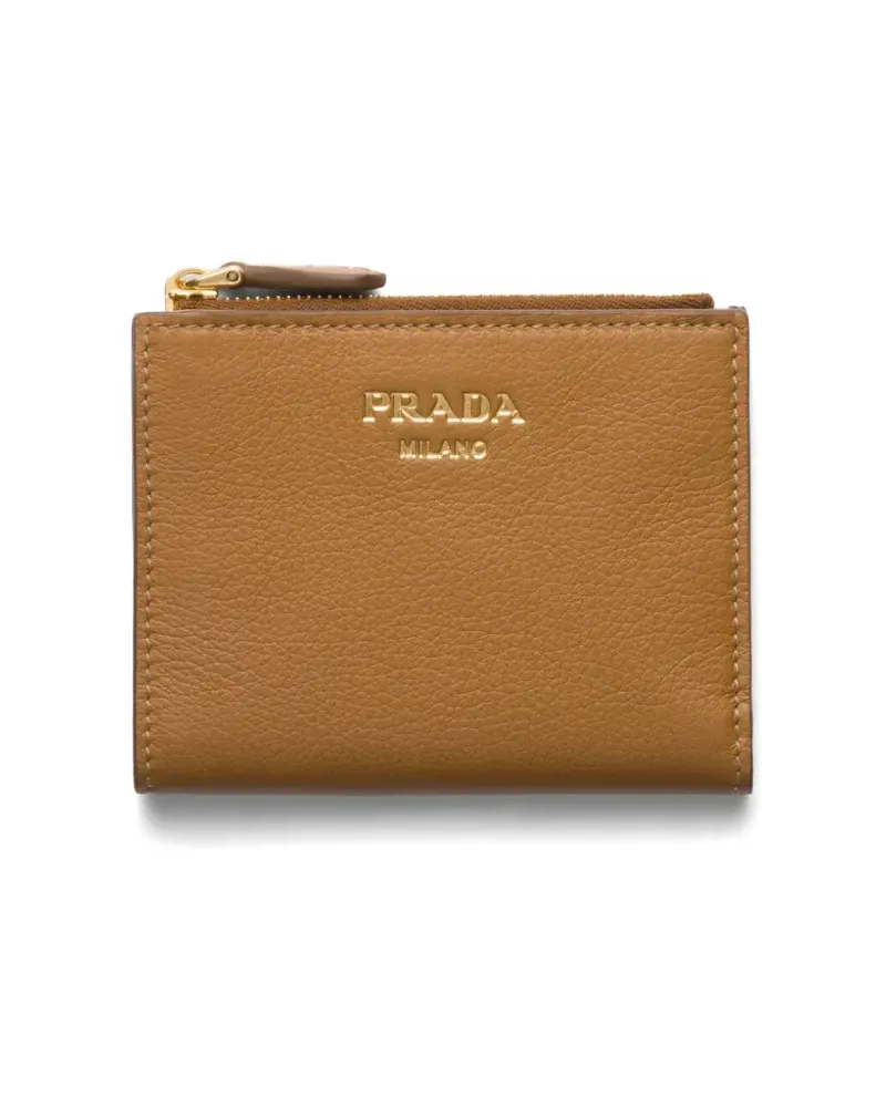 Prada Portemonnaie mit Klappe - Braun Braun