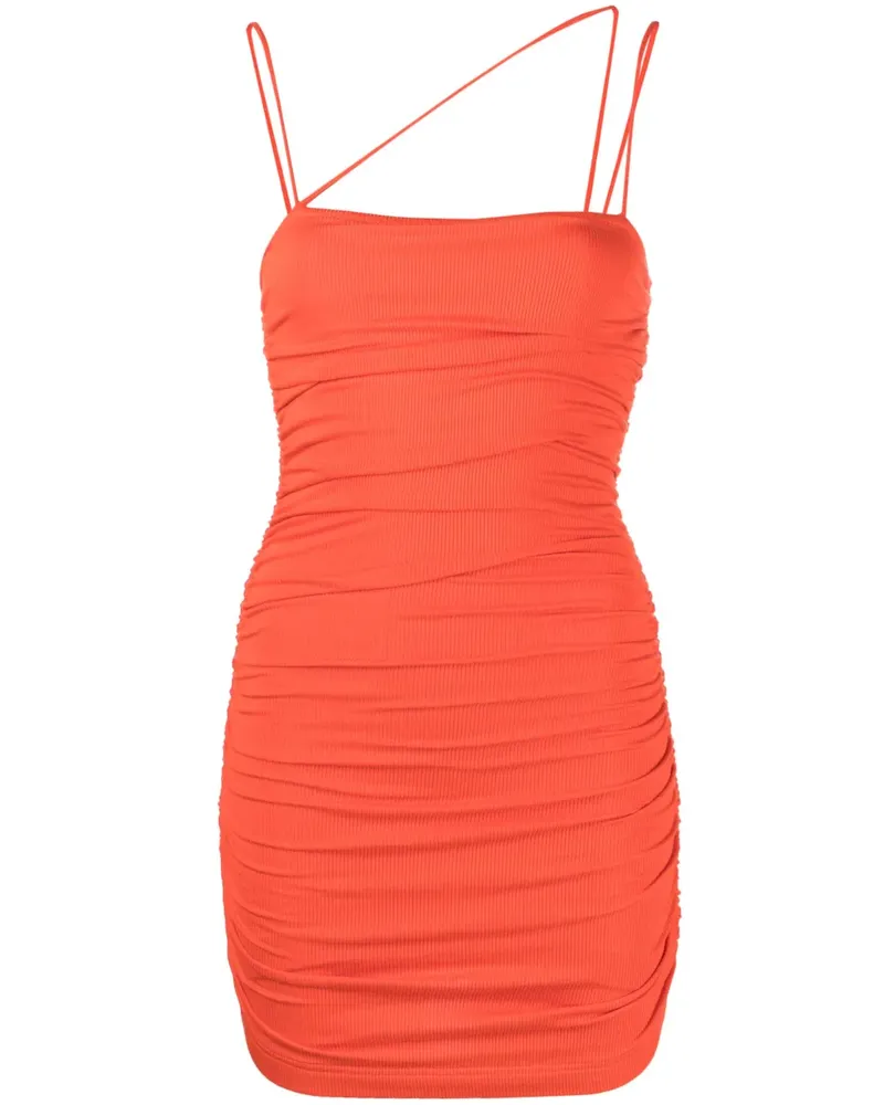 Lama Jouni Midikleid mit Spaghettiträgern - Orange Orange