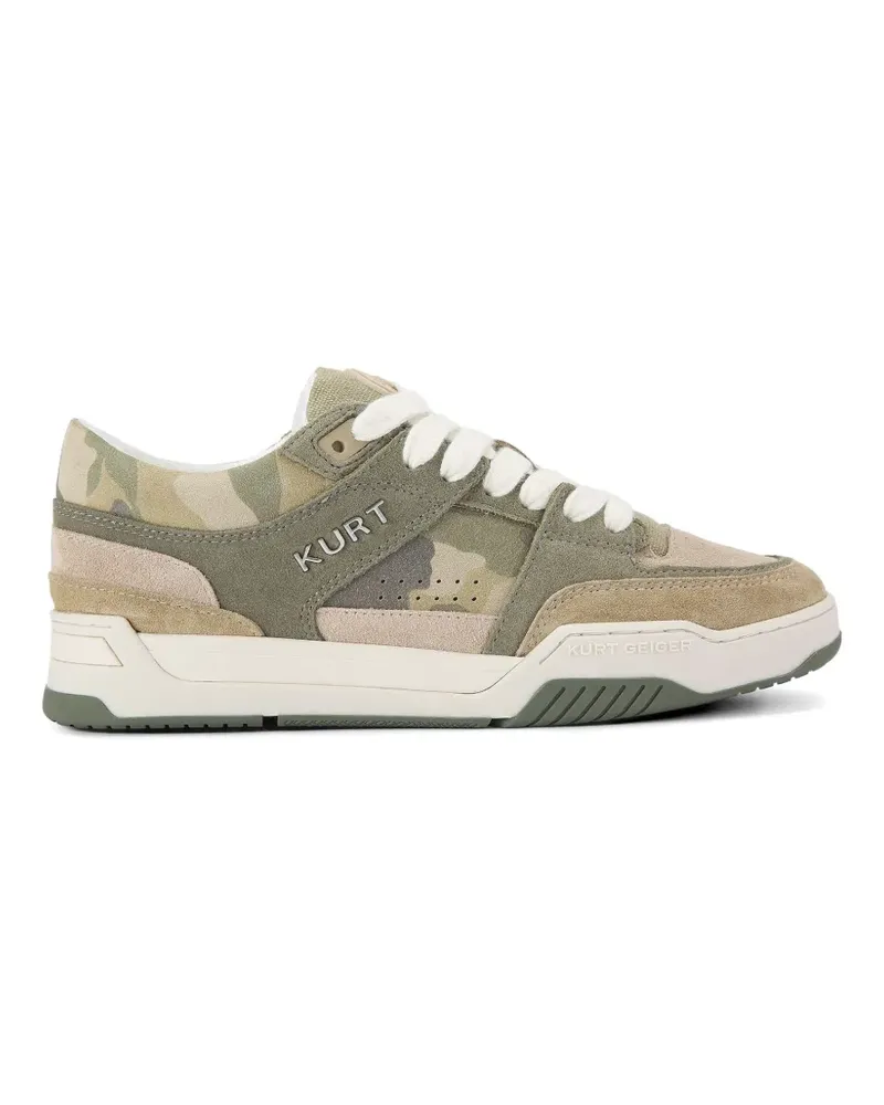 Kurt Geiger Hatton Kingsland-Sneakers mit Camouflagemuster - Grün Grün