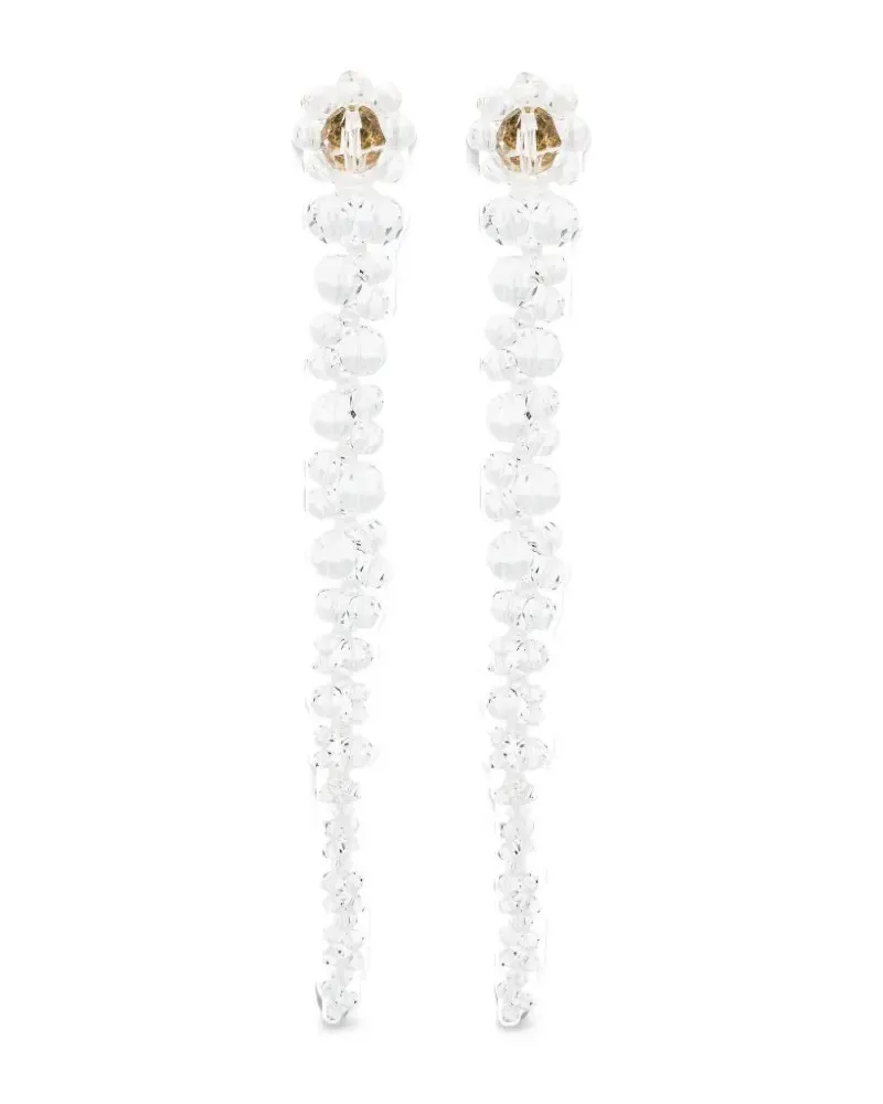 Simone Rocha Drip crystal-embellished drop earrings - Weiß Weiß