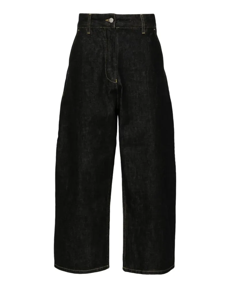 Studio Nicholson Chalco cropped denim jeans - Schwarz Schwarz