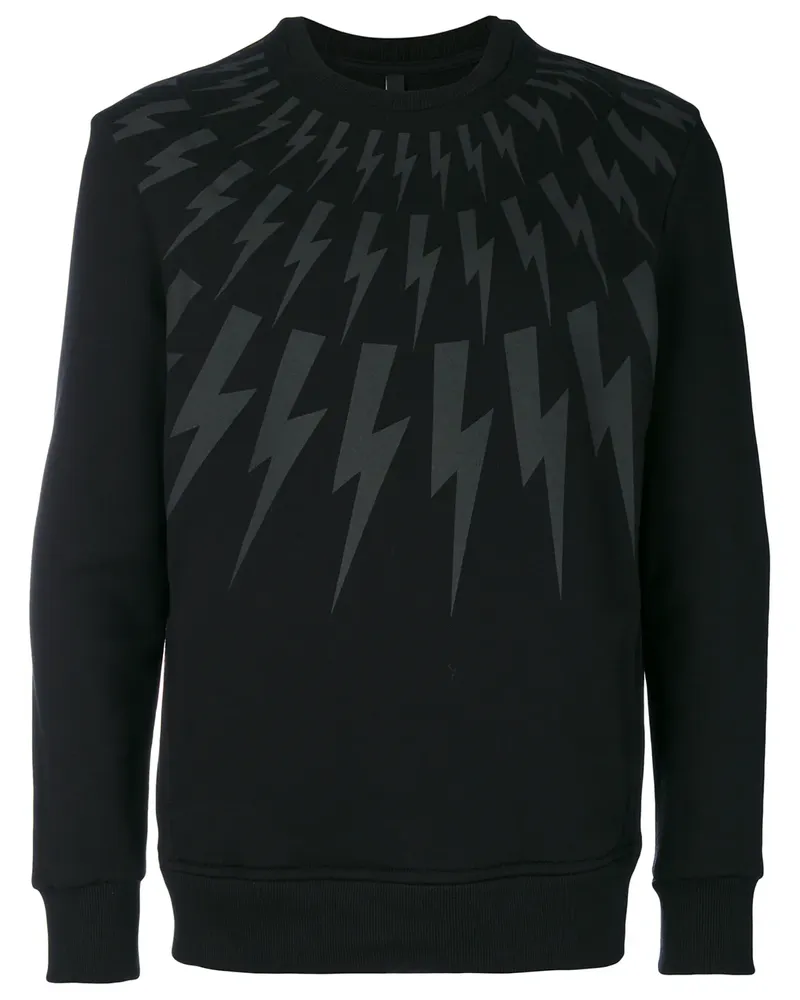Neil Barrett Sweatshirt mit Print - Schwarz Schwarz