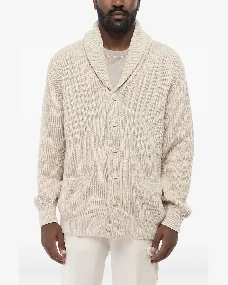 Brunello Cucinelli Cardigan mit Schalkragen - Nude Nude