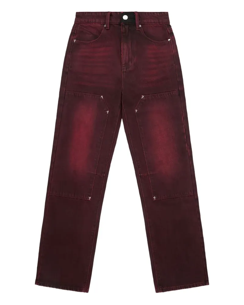 RTA Ricardo Straight-Leg-Jeans - Rot Rot