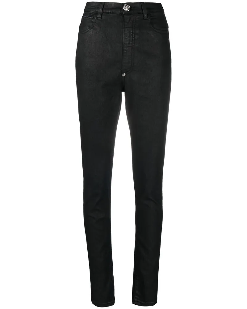 Philipp Plein Leggings mit hohem Bund - Schwarz Schwarz