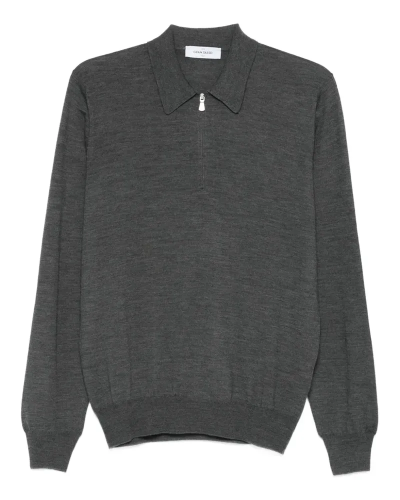 Gran Sasso Pullover mit Reißverschluss - Grau Grau