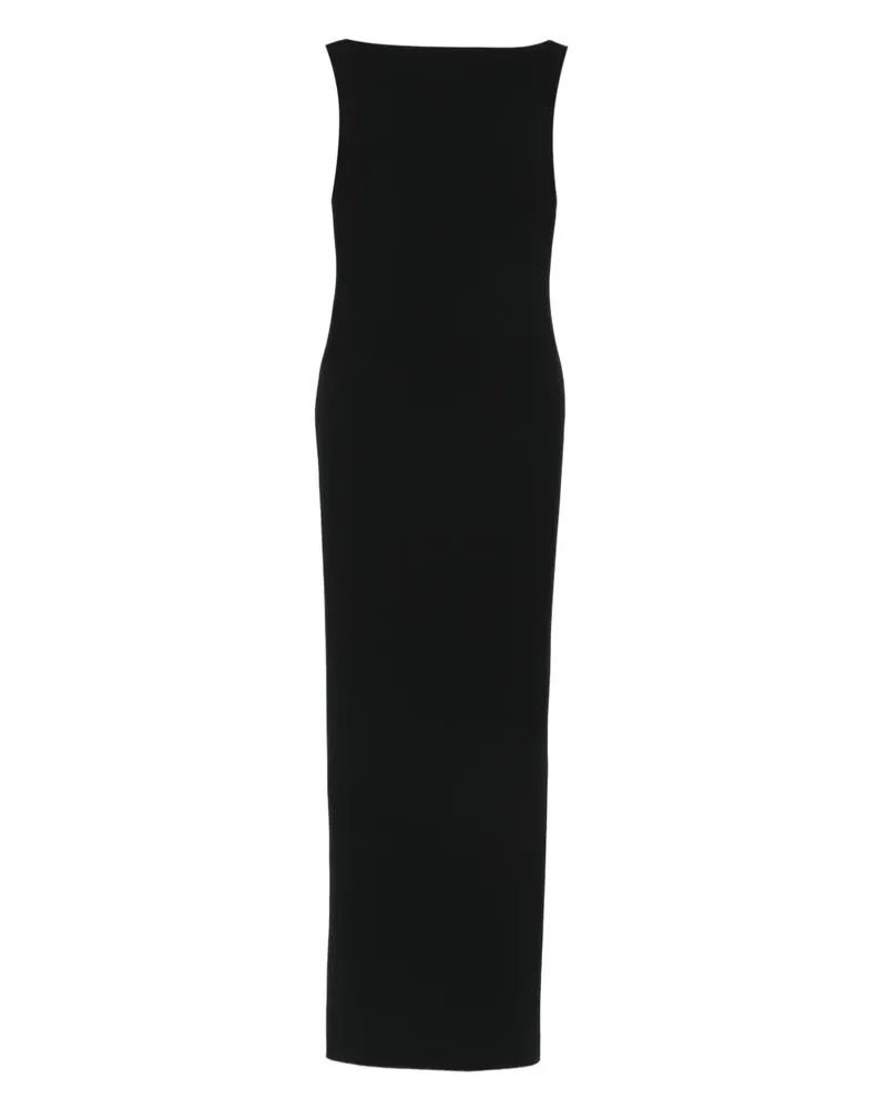 Solace London Imogen Maxikleid mit U-Boot-Ausschnitt - Schwarz Schwarz
