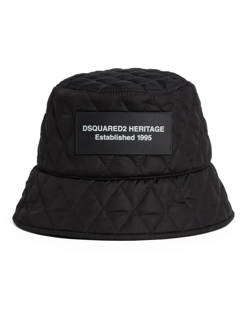 Dsquared2 Gesteppter Fischerhut - Schwarz Schwarz