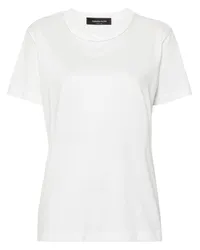 Fabiana Filippi T-Shirt mit Perlen Weiß