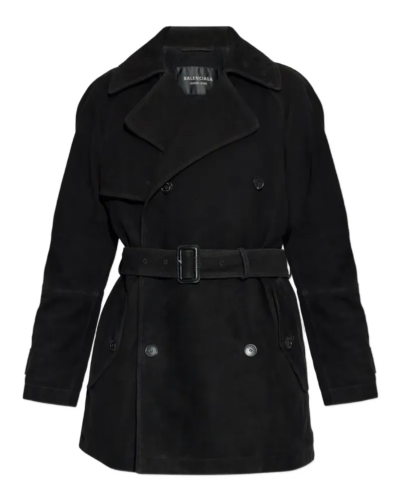 Balenciaga Cocoon Trenchcoat - Schwarz Schwarz