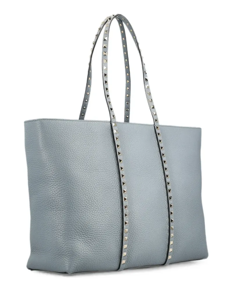 Valentino Garavani Rockstud leather tote bag - Blau Blau